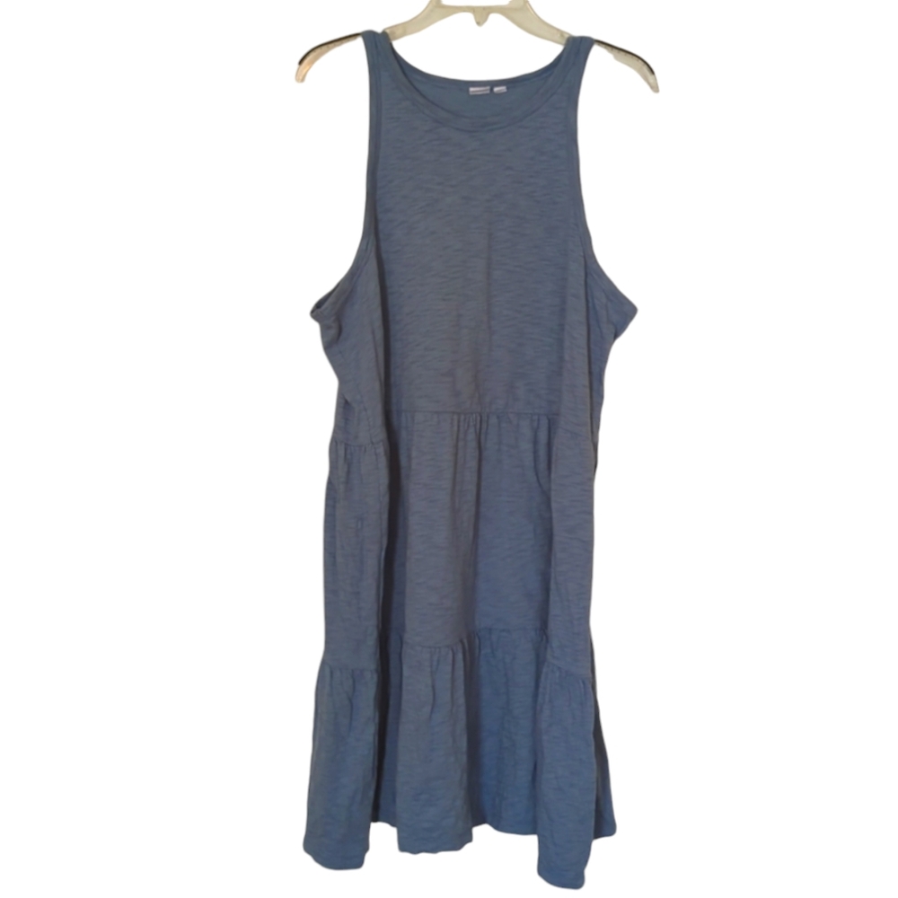 GAP TIERED TANK SLATE BLUE XL